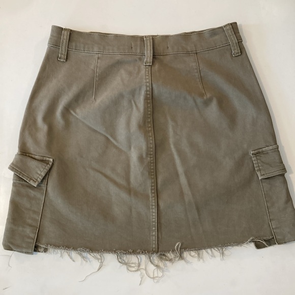 Joe’s Jeans The Cargo Mini Skirt Olive Green Size 28 (4-6) - Picture 9 of 10